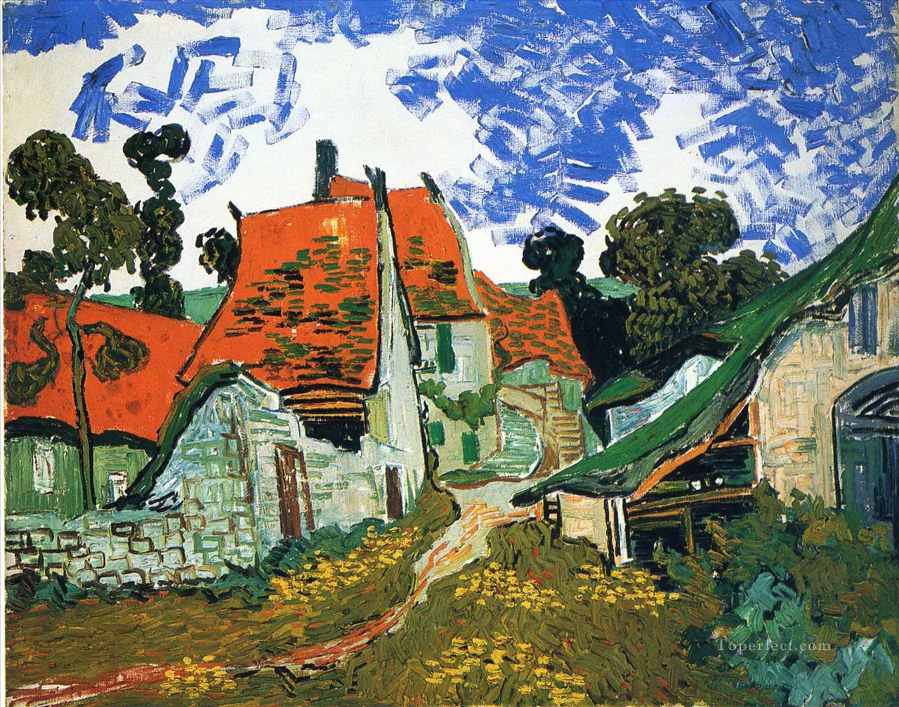 Street in Auvers sur Oise Vincent van Gogh Oil Paintings